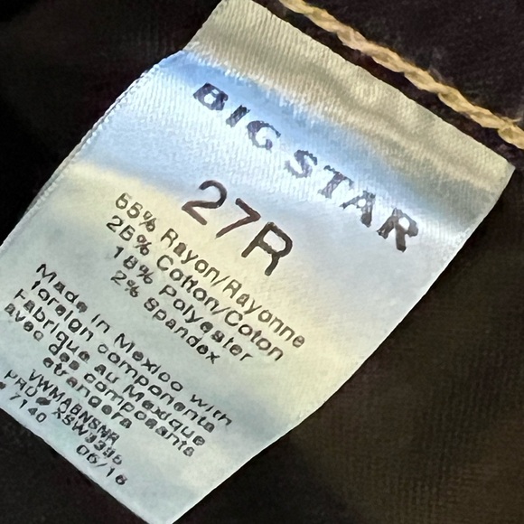 Brand new no tags Big Star Vintage Blue Jean Denim bootcut style - Picture 2 of 3